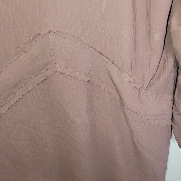 Modest Selections Women Open Front Duster Medium Dusty Rose Abaya Lagenlook - Picture 9 of 13
